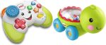 Fisher-Price Pretend Video Game Controller Baby Toy with Music Lights and Learning Songs, Fine Motor Toy